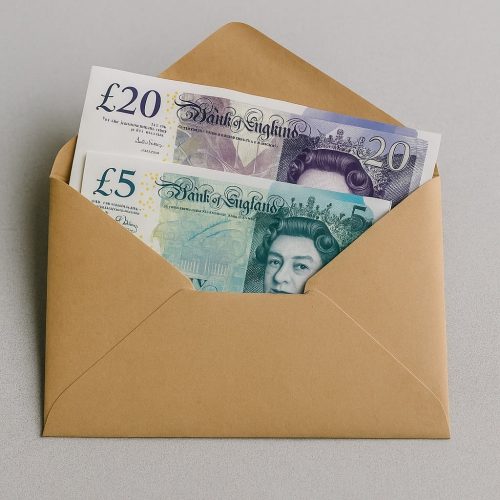 Money in envelope